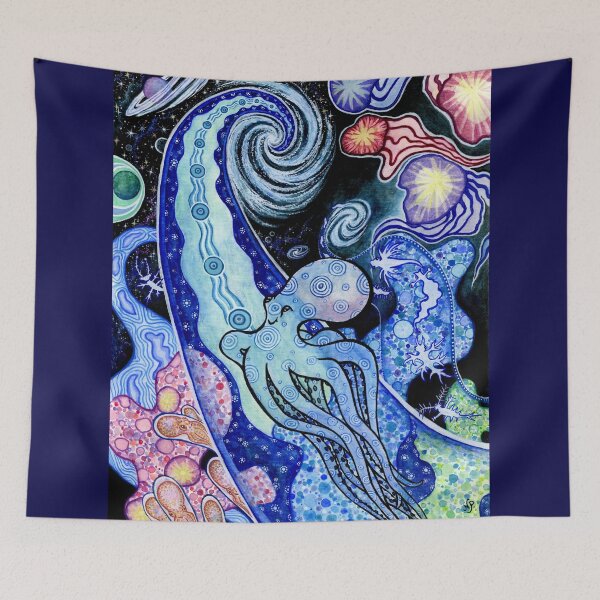 Item preview, Octopia - octopus in mystical outer space designed and sold by Octopiadesign.