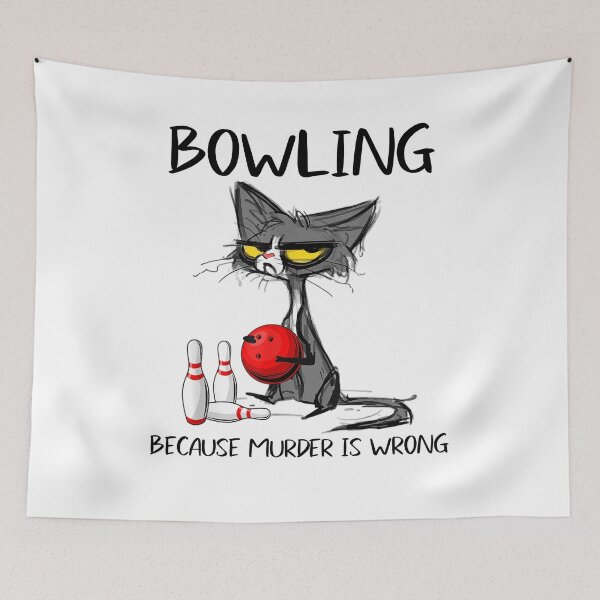 Aperçu de l'œuvre  Bowling parce que le meurtre est faux Boule de bowling, Bowler, J'aime le bowling, Amoureux du bowling, Bowling drôle, Ligue de bowling créée et vendue par codyemantai.