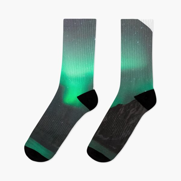 Item preview, magneti sea with the sand mixed with green northern lights skies designed and sold by ImRotem.