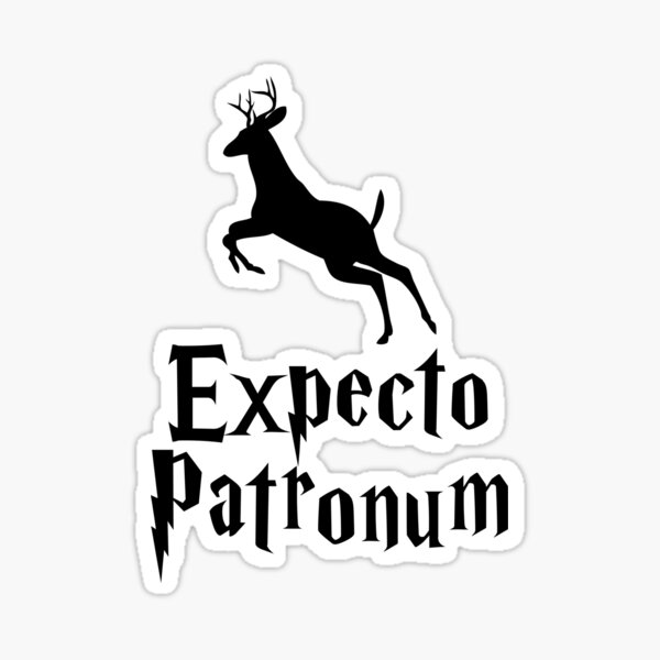 Expecto Patronum Sticker for Sale by amzyydoodles Redbubble. 