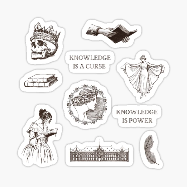 Dark Academia Sticker Sheet  Bookish Planner Sticker Sheet – The Garden  Keep