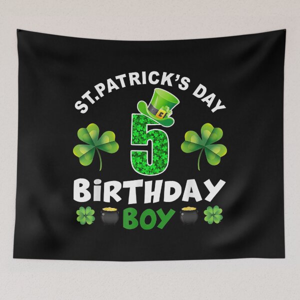 Item preview, St Patrick's Day 5 Birthday Boy st patricks day 5 years old birthday boy 5th birthday t shirt, st, patrick, day, 5, years, old, birthday, boy, 5th designed and sold by codyemantai.