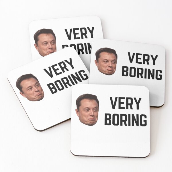 Item preview, ITS VERY BORING ELON MUSK quote  t shirt [P-Q 212][943]  designed and sold by HIPNOTIZAR  CRAFTS.