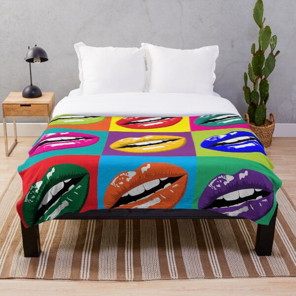 Item preview, Sexy Lips Pop Art Painting Multicolor Andy Warhol Style designed and sold by CoitoCG.