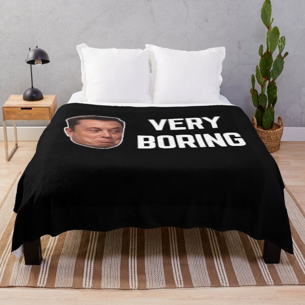 Item preview, VERY BORING ELON MUSK quote  t shirt [P-Q 212B][944]  designed and sold by HIPNOTIZAR  CRAFTS.