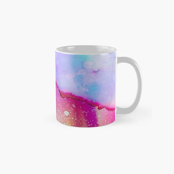 Beautiful Colorful Marble Design | Aqua Rainbow Mermaid Design Classic Mug