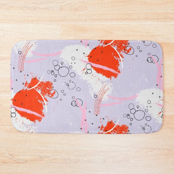 Item preview, Violet red contrast abstract print designed and sold by Milatoo.