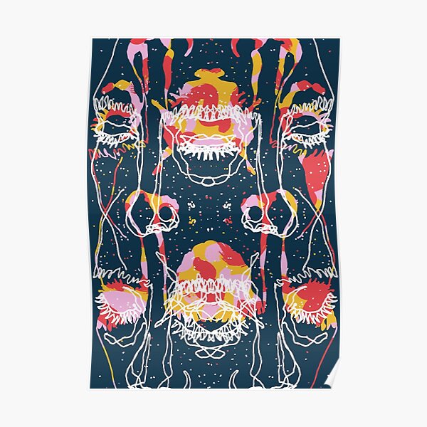 Abstract Faces Poster