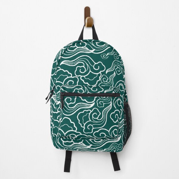 Item preview, Japanese cloud pattern blue green designed and sold by Oni Kanzen.