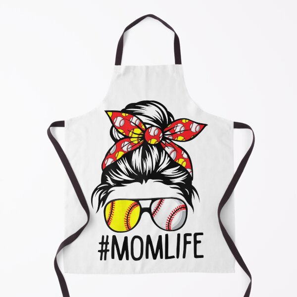 Item preview, Womens Dy Mom Life Softball Baseball Mothers Day Messy Bun designed and sold by markknotts.