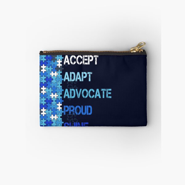 Item preview, Accept Adapt Advocate Proud Shine Autism Awareness Support Puzzle designed and sold by ShirtzTonight.