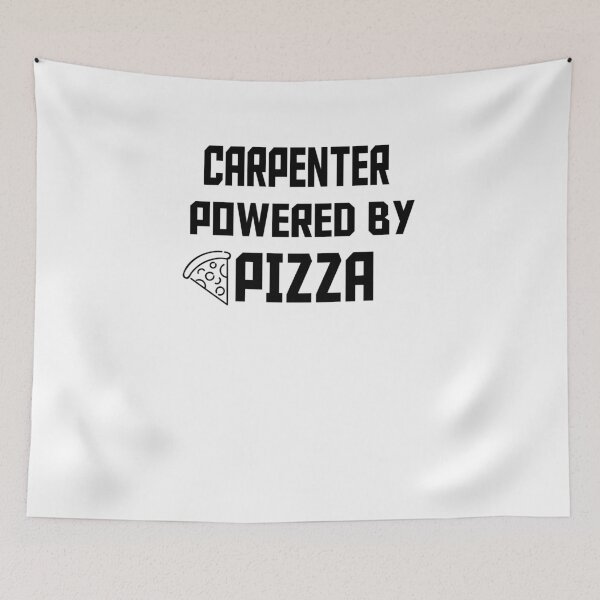 Item preview, CARPENTER POWERED BY PIZZA designed and sold by 30-Merch.