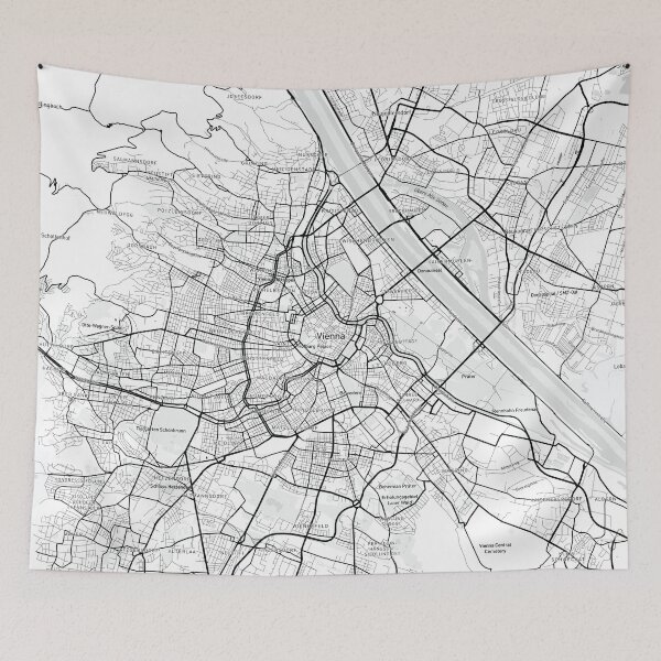 Item preview, Vienna, Austria Map (Theme 1) designed and sold by Mapnify.