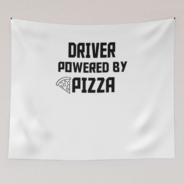 Item preview, DRIVER POWERED BY PIZZA designed and sold by 30-Merch.