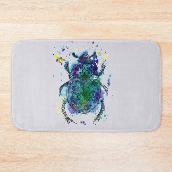 Item preview, Scarab Beetle - watercolor and ink designed and sold by rooandjoo.