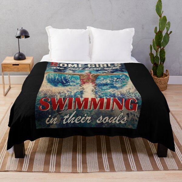 Item preview, Some girls are just born with swimming in their souls swim lover designed and sold by Cooper73.