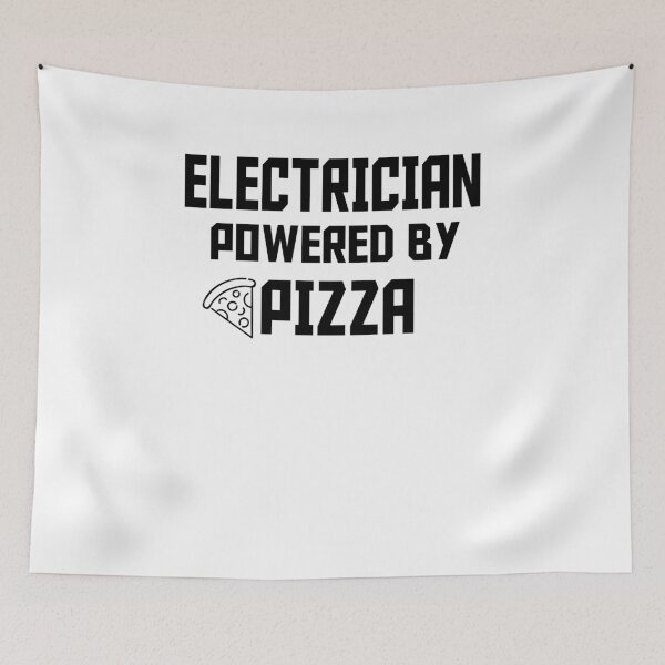 Item preview, ELECTRICIAN POWERED BY PIZZA designed and sold by 30-Merch.