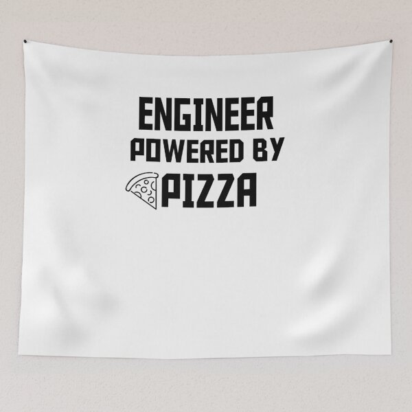 Item preview, ENGINEER POWERED BY PIZZA designed and sold by 30-Merch.