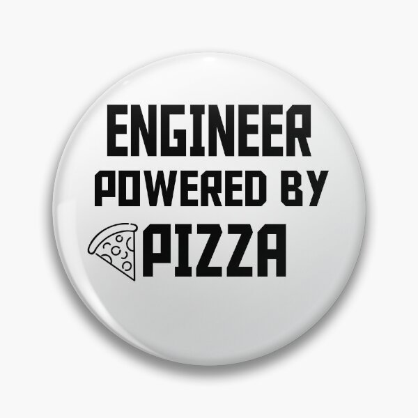 Item preview, ENGINEER POWERED BY PIZZA designed and sold by 30-Merch.