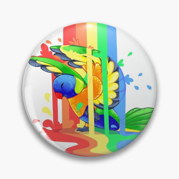 Item preview, Rainbow (Paint) Lorikeet - [White] designed and sold by Raptor Goes RAWR! (RadiantGlyph).
