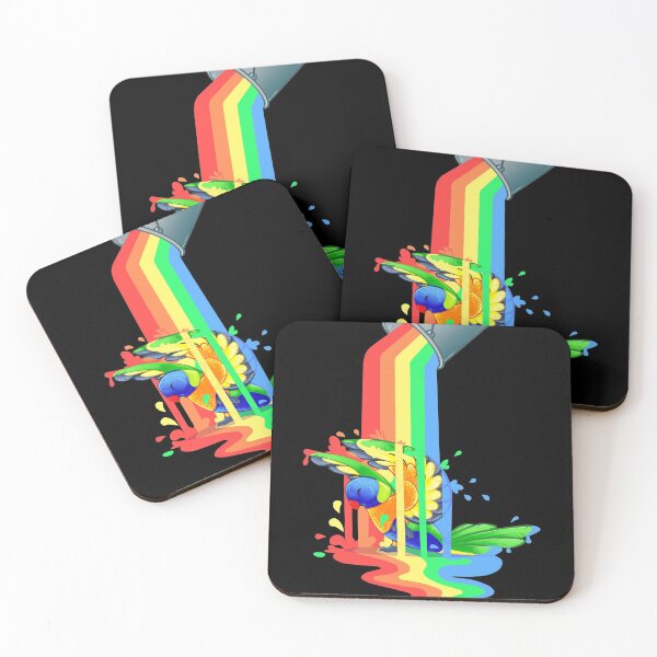 Item preview, Rainbow (Paint) Lorikeet - [Black] designed and sold by Raptor Goes RAWR! (RadiantGlyph).