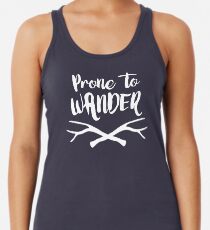 Lieber Wander Graphic Print Racerback Tank Top