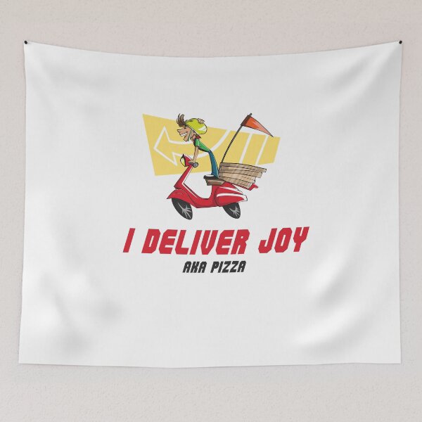Item preview, I DELIVER JOY AKA PIZZA designed and sold by 30-Merch.