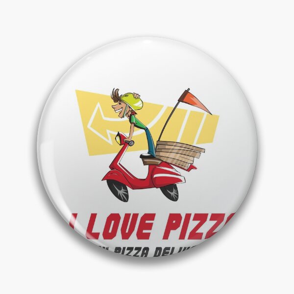 Item preview, I LOVE PIZZA AND MY PIZZA DELIVERY GUY designed and sold by 30-Merch.