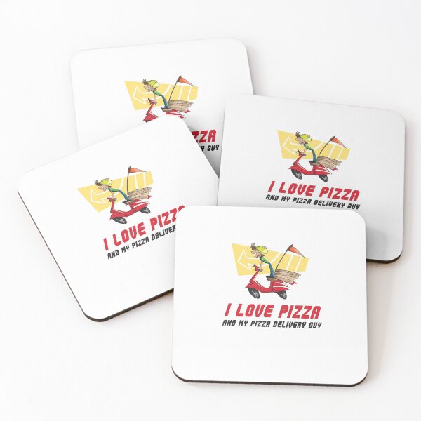 Item preview, I LOVE PIZZA AND MY PIZZA DELIVERY GUY designed and sold by 30-Merch.