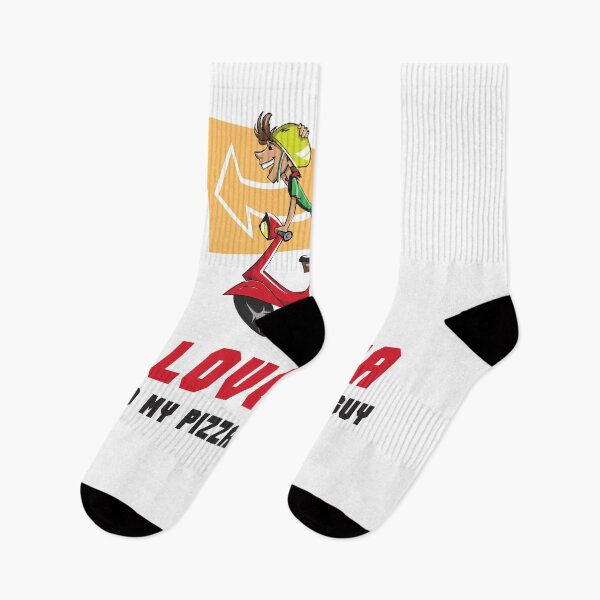 Item preview, I LOVE PIZZA AND MY PIZZA DELIVERY GUY designed and sold by 30-Merch.