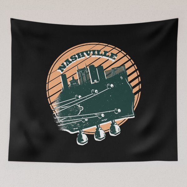 Artikelvorschau, Nashville Guitar - Rock und christliche Musik Tees entworfen und verkauft von PrintPress.