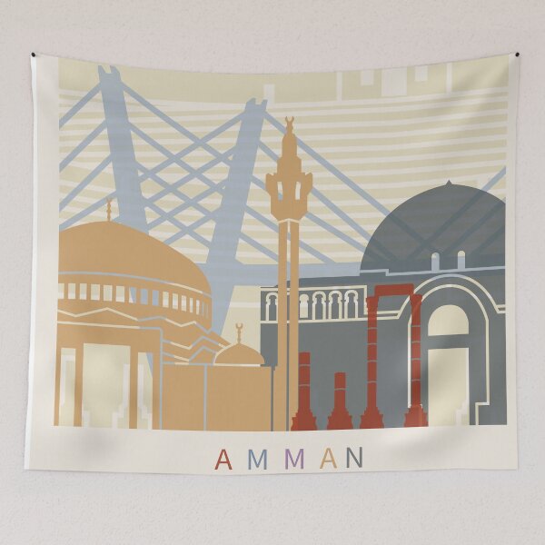 Item preview, Amman skyline poster designed and sold by paulrommer.