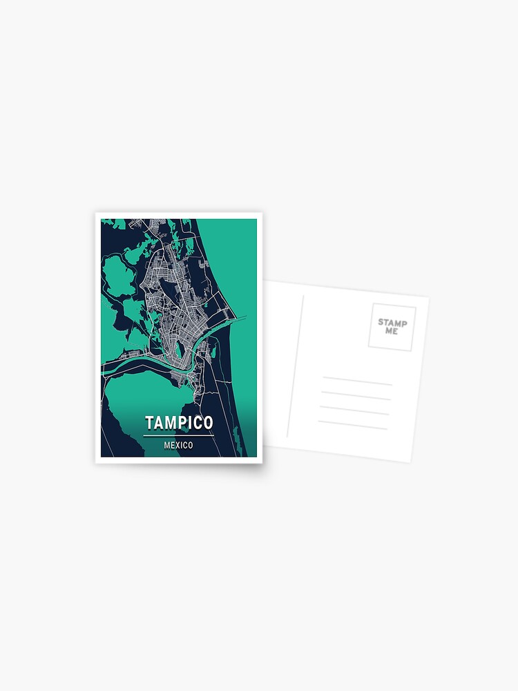 Postal for Sale con la obra «Mapa de Tampico México» de RKasper Redbubble