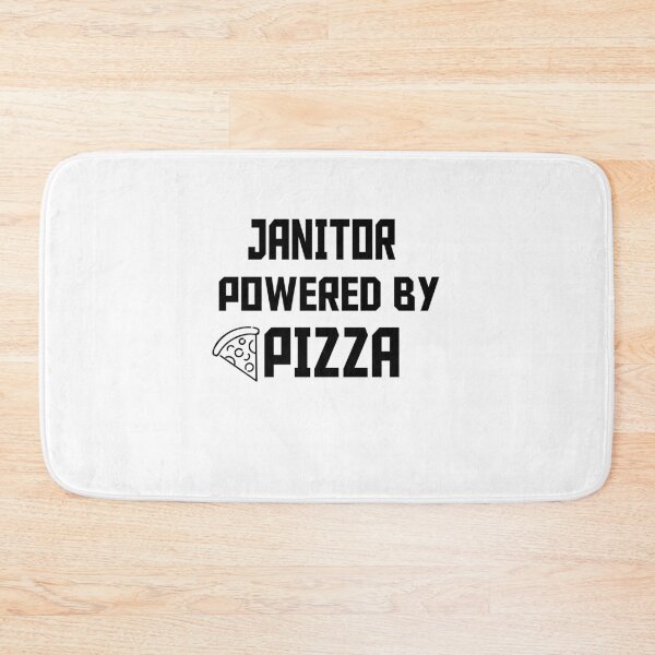 Item preview, JANITOR POWERED BY PIZZA designed and sold by 30-Merch.