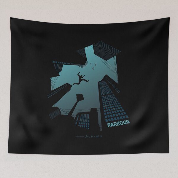 Item preview, Parkour - Active free running tees. designed and sold by PrintPress.