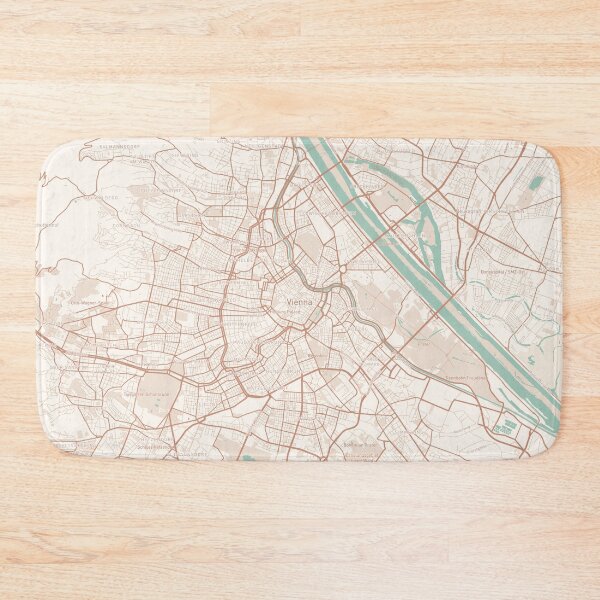 Item preview, Vienna, Austria Map (Theme 2) designed and sold by Mapnify.