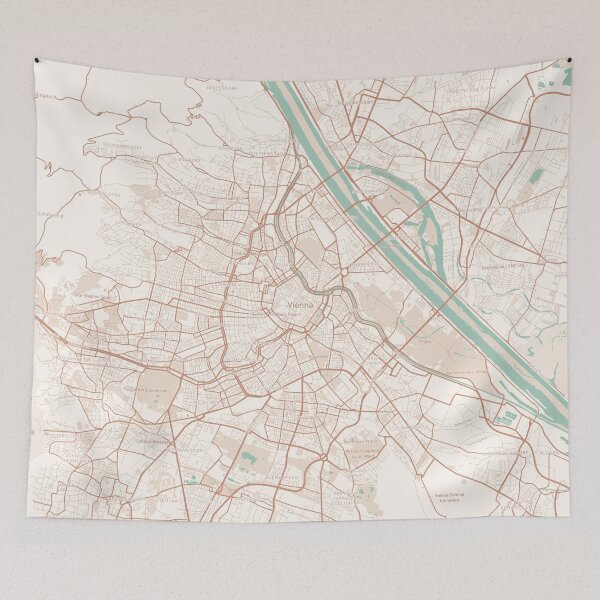Item preview, Vienna, Austria Map (Theme 2) designed and sold by Mapnify.