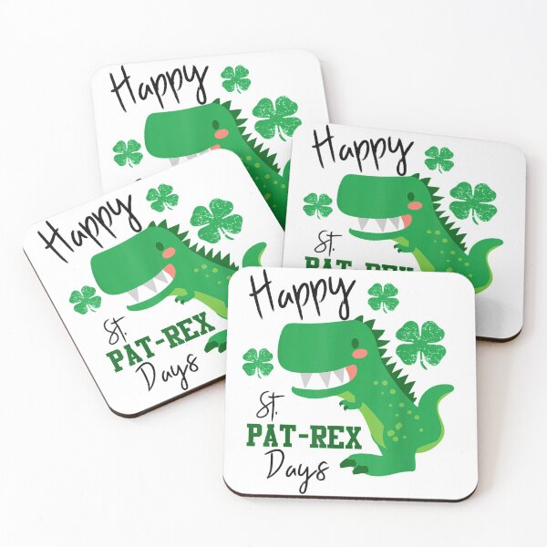 Item preview, Happy St Pat T-rex Day Dinosaur 4 designed and sold by YATNODJM.