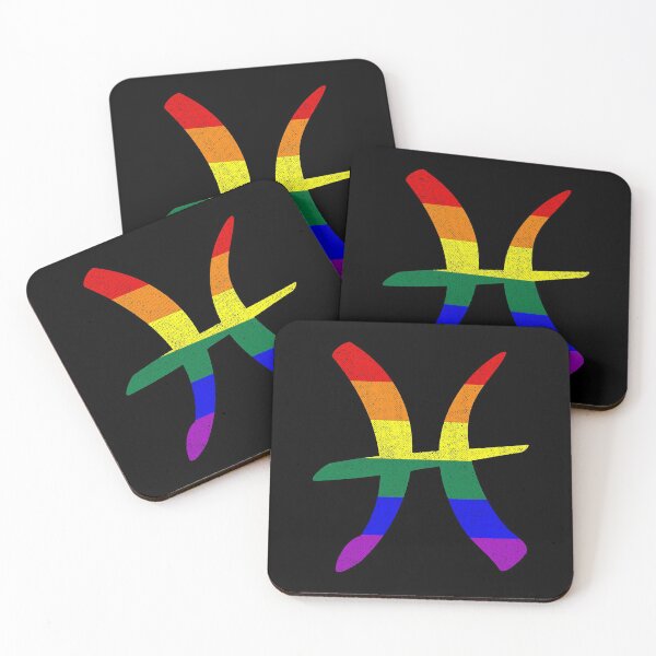Item preview, LGBT Gay Pride Flag Pisces Zodiac Sign designed and sold by Patrick Hiller.