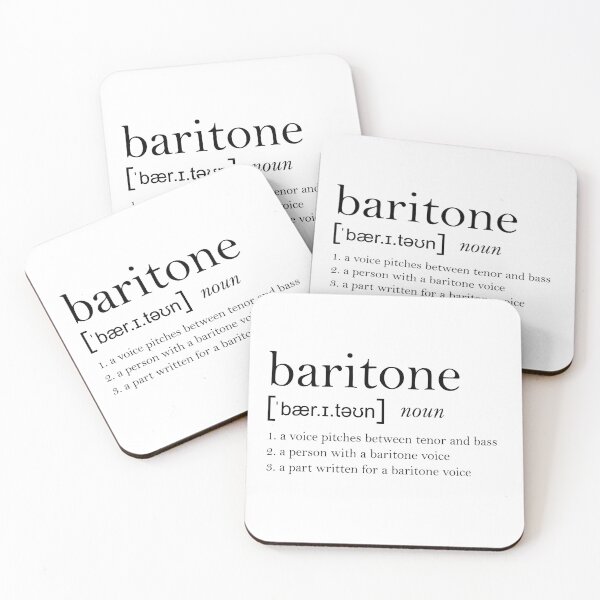 Item preview, Baritone Dictionary Definition designed and sold by operaqueen.