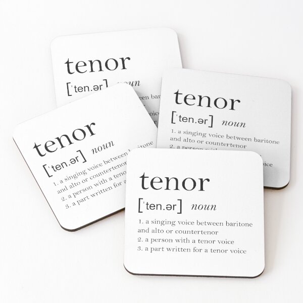 Item preview, Tenor Dictionary Definition designed and sold by operaqueen.