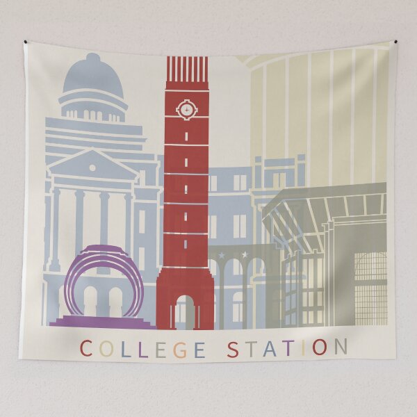 Item preview, college station  skyline poster designed and sold by paulrommer.