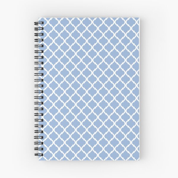 Item preview, Summer light blue plain background and white art deco pattern designed and sold by Brontorino.