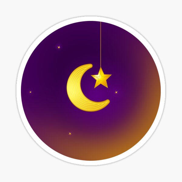 Item preview, Gold crescent. Ramadan Kareem designed and sold by Anna Pogulyaeva.
