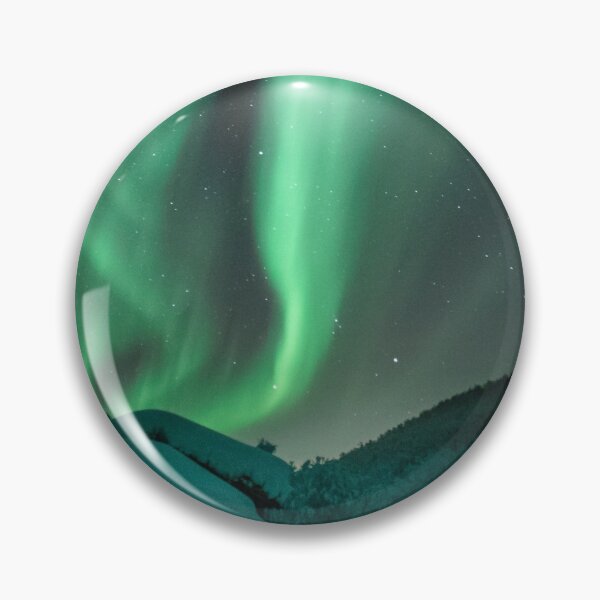 Item preview, magnetic green northern lights skies shirt designed and sold by ImRotem.