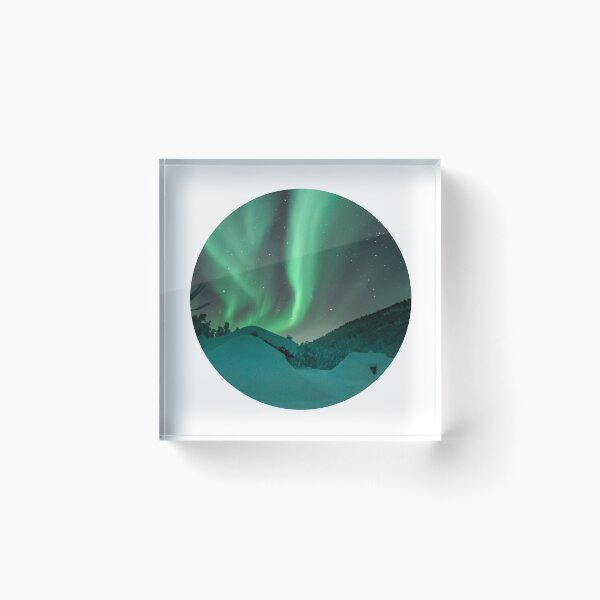 Item preview, magnetic green northern lights skies shirt designed and sold by ImRotem.