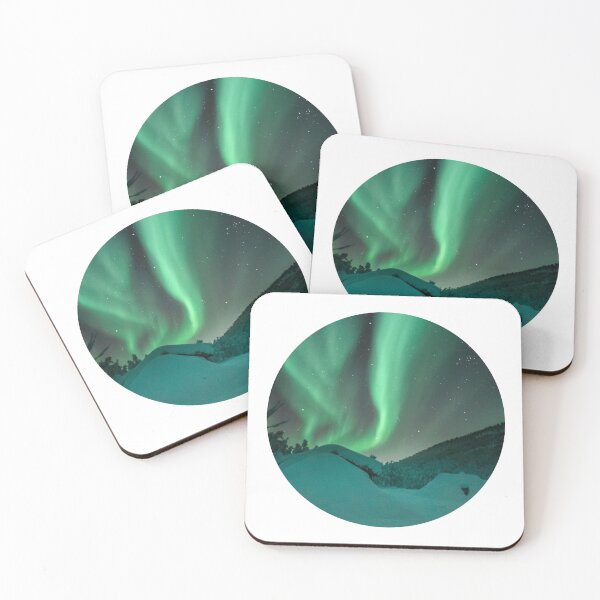 Item preview, magnetic green northern lights skies shirt designed and sold by ImRotem.