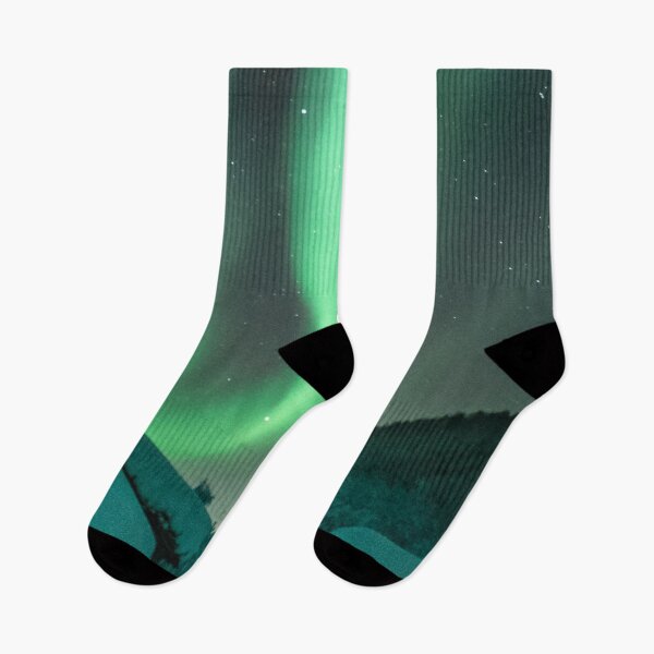 Item preview, magnetic green northern lights skies shirt designed and sold by ImRotem.