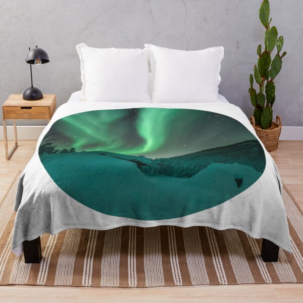 Item preview, magnetic green northern lights skies shirt designed and sold by ImRotem.