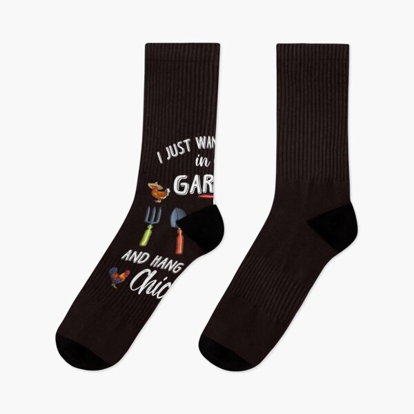 Item preview, I Just Want To Work In My Garden And Play With My Chickens Essential T-Shirt designed and sold by Mohidstores.